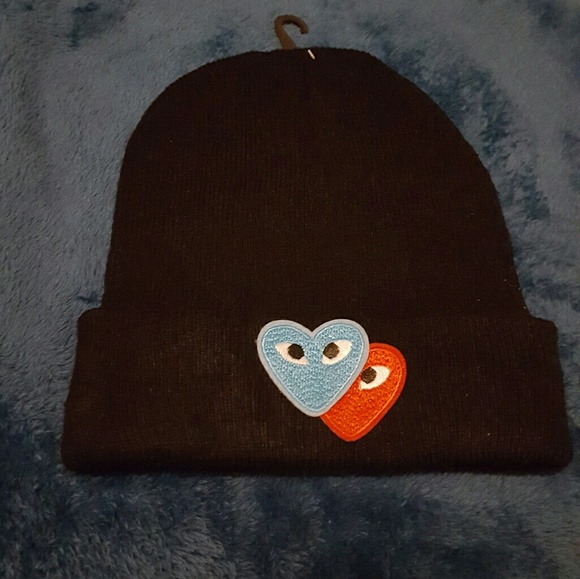 cdg beanie heart